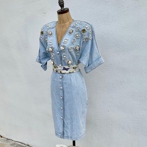 1980’s Denim Dolly Parton Dress